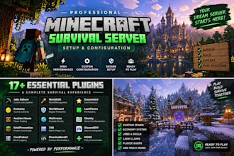 setup a professional minecraft survival server