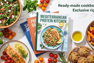 sell a ready made healthy cookbook with exclusive rights