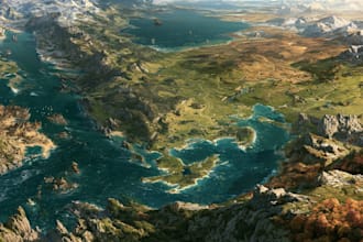 unique and map illustration