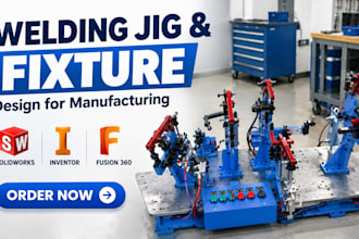design welding jigs and fixtures for cnc machining, assembly and manufacturing