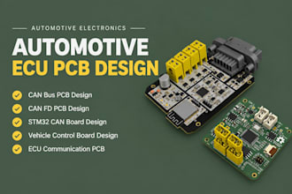 design automotive can fd pcb, stm32 can board electronics vehicle control board
