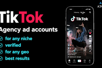 create tiktok verified ads account, tiktok business center, agency account