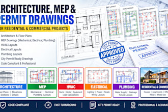 do architecture, mep, hvac, electrical, plumbing, residential, commercial permit