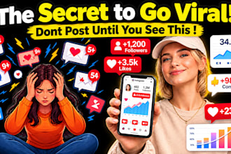 design clickbait viral youtube thumbnails and reels cover