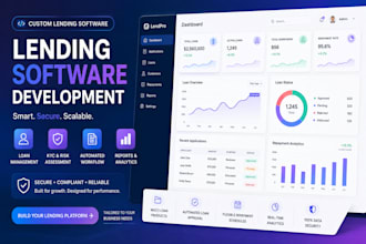 custom lending software loan servicing lending management system fintech app