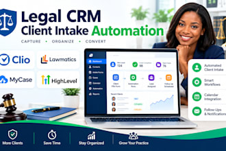 setup legal CRM client intake automation via clio lawmatics mycase gohighlevel