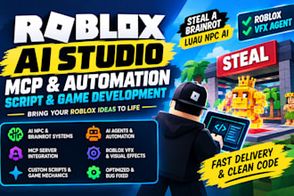 roblox ai studio mcp steal a brainrot roblox script luau npc ai roblox vfx agent