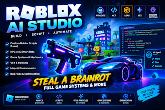 roblox ai studio mcp steal a brainrot roblox script luau npc ai roblox vfx agent