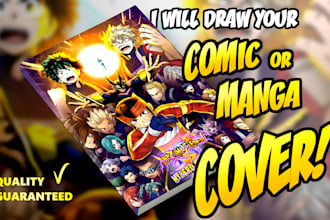 draw your comic or manga cover