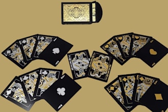 design card game board game card frame design card box for card game art