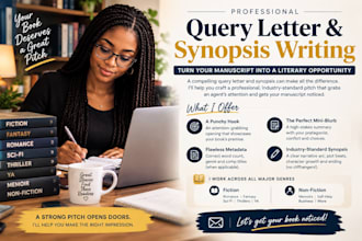 write a professional query letter and book synopsis for literary agents