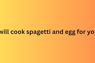cook delicious spaghetti and egg for you