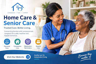 design home care senior care website and google business profile