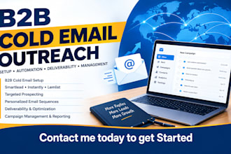set up and manage your b2b cold email outreach campaign