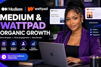 do organic medium promotion wattpad medium growth increase follower and campaign