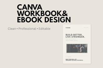 design professional canva workbooks ebooks and PDF guides