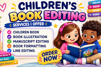 format proofread children book developmental editing book cover