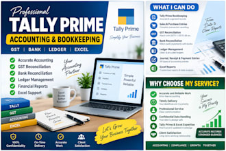do professional bookkeeping and accounting in tally prime