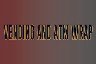design professional custom atm wrap and vending machine wrap graphics