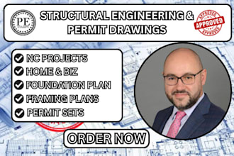 structural engineer premit drawing engineer stamp north carolina south