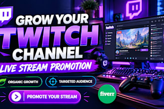 promote twitch channel to attract real viewers organic followers