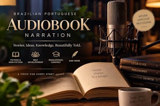 narrate your audiobook in brazilian portuguese