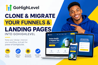 clone and migrate your funnels and landing pages into gohighlevel, clickfunnel