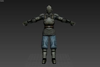 convert 3d models, clothing, port armor for bannerlord, garry mod and game mods