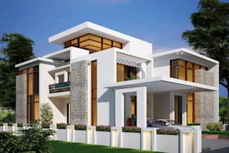 photorealistic 3d house rendering exterior interior architectural visualization