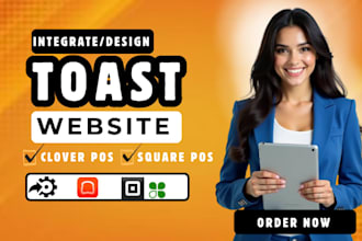 design a toast pos restaurant website with online ordering