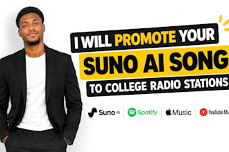 promote your suno ai music ai music on college radio stations