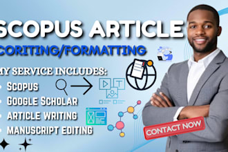 do scopus proofreading and prepare research articles for journal submission