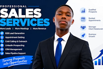 be sales closer sales agent  cold caller and lead generation
