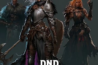 create custom dnd, rpg, and character art