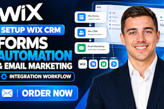 wix CRM forms automation and email marketing integration workflow