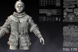 create animate 3d character modeling, cc4 cc5 blender, metahuman in zbrush unity