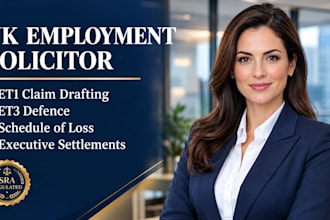 draft winning UK et1 claim form for unfair dismissal discrimination as UK lawyer