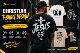 christian tshirt design typography bible verse streetwear graphic tshirt