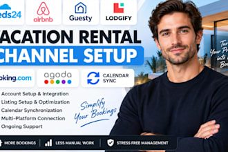 setup beds24 airbnb guesty lodgify calendar sync and listing