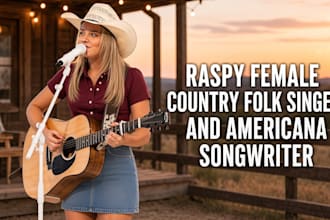 be your raspy female country folk singer and americana songwriter