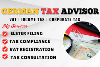 provide german tax consultation, vat, income tax and business tax support