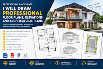 draw professional floor plans, elevations and architectural plans