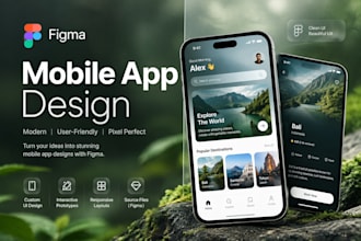 do figma mobile app ui ux app ui design mobile app  website design app prototype