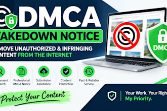 submit dmca notices to remove unauthorized online content