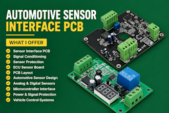 design automotive sensor interface pcb ecu sensor board signal circuit schematic
