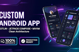 develop custom native android app in kotlin and jetpack compose