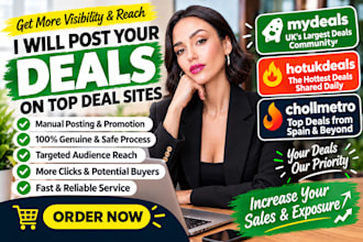 post your deals on mydealz, hotukdeals, pepper, chollometro all top deals site
