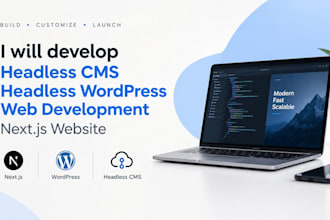 develop headless cms, headless wordpress, web development nextjs website