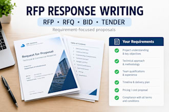 write your rfp response, bid proposal and tender