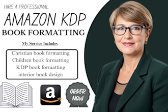 upload or publish your children book for amazon kdp kindle ebook formatting